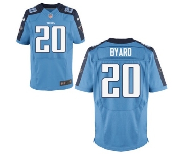 Men's Nike Tennessee Titans #20 Kevin Byard Elite Light Blue Team Color NFL Jersey