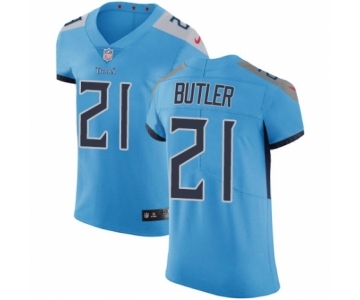 Men's Nike Tennessee Titans #21 Malcolm Butler Light Blue Alternate Vapor Untouchable Elite Player NFL Jersey