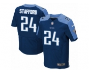 Men's Nike Tennessee Titans #24 Daimion Stafford Elite Navy Blue Alternate NFL Jersey