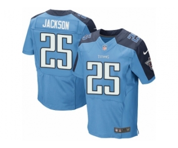 Men's Nike Tennessee Titans #25 Adoree' Jackson Elite Light Blue Team Color NFL Jersey