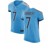 Men's Nike Tennessee Titans #7 Blaine Gabbert Light Blue Alternate Vapor Untouchable Elite Player NFL Jersey