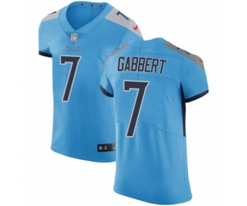 Men's Nike Tennessee Titans #7 Blaine Gabbert Light Blue Alternate Vapor Untouchable Elite Player NFL Jersey