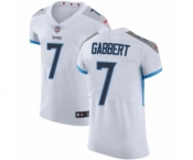 Men's Nike Tennessee Titans #7 Blaine Gabbert White Vapor Untouchable Elite Player NFL Jersey