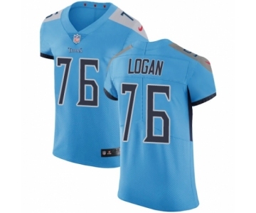 Men's Nike Tennessee Titans #76 Xavier Su'a-Filo Light Blue Alternate Vapor Untouchable Elite Player NFL Jersey