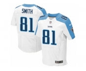 Men's Nike Tennessee Titans #81 Jonnu Smith Elite White NFL Jersey