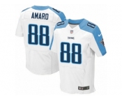 Men's Nike Tennessee Titans #88 Jace Amaro Elite White NFL Jersey