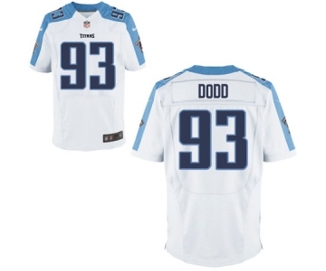 Men's Nike Tennessee Titans #93 Kevin Dodd Elite White NFL Jersey