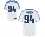 Men's Nike Tennessee Titans #94 Austin Johnson Elite White NFL Jersey