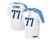 Men's Tennessee Titans #77 Taylor Lewan White Elite NFL Jersey
