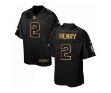 Nike Tennessee Titans #2 Derrick Henry Black Men's Stitched NFL Elite Pro Line Gold Collection Jersey