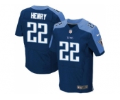 Nike Tennessee Titans #22 Derrick Henry Navy Blue Alternate Men's Stitched NFL Elite Jersey