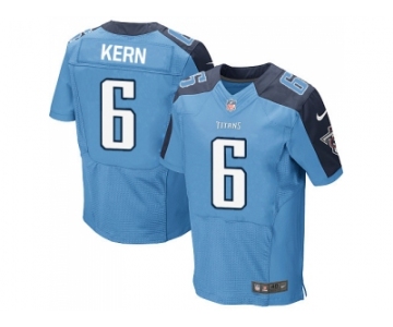 Nike Tennessee Titans #6 Brett Kern Light Blue Team Color Men Stitched NFL Elite Jersey