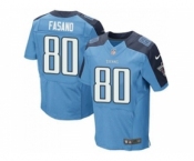 Nike Tennessee Titans #80 Anthony Fasano Light Blue Jerseys(Elite)
