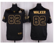 Nike Tennessee Titans #82 Delanie Walker Black Pro Line Gold Collection Jersey[Elite]