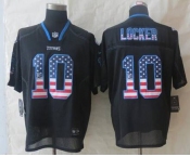 nike nfl jerseys tennessee titans #10 jake locker black[Elite USA flag fashion]