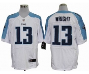 nike nfl jerseys tennessee titans #13 wright white[Elite]