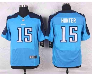nike nfl jerseys tennessee titans #15 hunter lt.blue[Elite]
