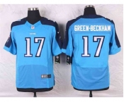nike nfl jerseys tennessee titans #17 green-beckham lt.blue[Elite]