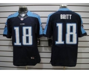nike nfl jerseys tennessee titans #18 kenny britt dk.blue[Elite]