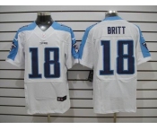 nike nfl jerseys tennessee titans #18 kenny britt white[Elite]