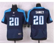 nike nfl jerseys tennessee titans #20 sankey blue[Elite]