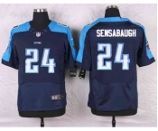 nike nfl jerseys tennessee titans #24 sensabaugh blue[Elite]
