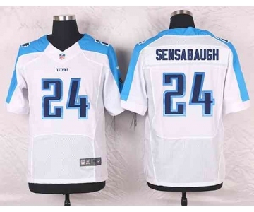 nike nfl jerseys tennessee titans #24 sensabaugh white[Elite]