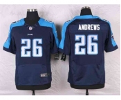 nike nfl jerseys tennessee titans #26 andrews blue[Elite]