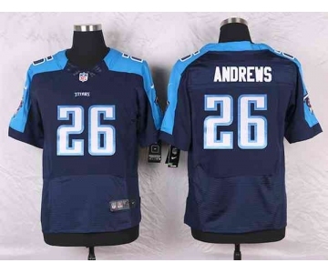nike nfl jerseys tennessee titans #26 andrews blue[Elite]