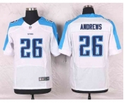 nike nfl jerseys tennessee titans #26 andrews white[Elite]