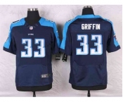 nike nfl jerseys tennessee titans #33 griffin blue[Elite]