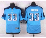 nike nfl jerseys tennessee titans #33 griffin lt.blue[Elite]