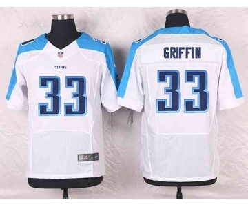 nike nfl jerseys tennessee titans #33 griffin white[Elite]