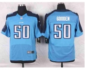 nike nfl jerseys tennessee titans #50 gooden lt.blue[Elite]