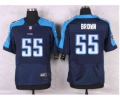 nike nfl jerseys tennessee titans #55 brown blue[Elite]