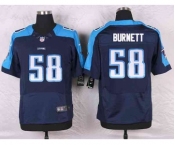 nike nfl jerseys tennessee titans #58 burnett blue[Elite]