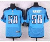 nike nfl jerseys tennessee titans #58 burnett lt.blue[Elite]