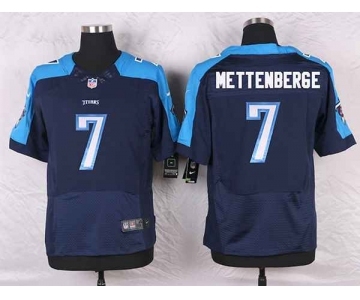 nike nfl jerseys tennessee titans #7 mettenberge blue[Elite]