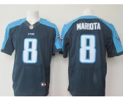 nike nfl jerseys tennessee titans #8 mariota dk.blue[Elite]