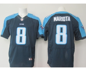 nike nfl jerseys tennessee titans #8 mariota dk.blue[Elite]