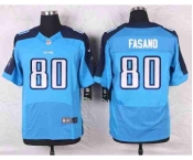 nike nfl jerseys tennessee titans #80 fasano lt.blue[Elite]