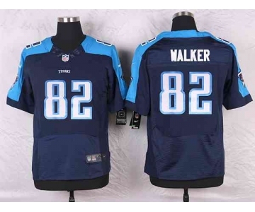 nike nfl jerseys tennessee titans #82 walker blue[Elite]