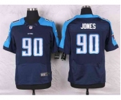 nike nfl jerseys tennessee titans #90 jones blue[Elite]
