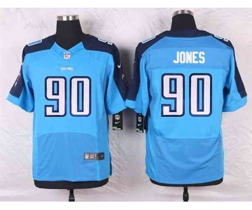 nike nfl jerseys tennessee titans #90 jones lt.blue[Elite]
