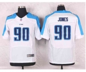 nike nfl jerseys tennessee titans #90 jones white[Elite]