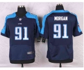 nike nfl jerseys tennessee titans #91 morgan blue[Elite]