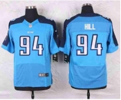 nike nfl jerseys tennessee titans #94 hill lt.blue[Elite]