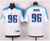 nike nfl jerseys tennessee titans #96 woods white[Elite]
