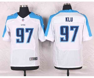 nike nfl jerseys tennessee titans #97 klu white[Elite]