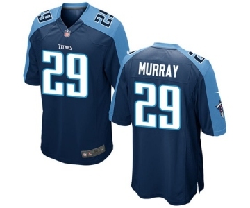 Men Tennessee Titans #29 DeMarco Murray Navy Game Jersey